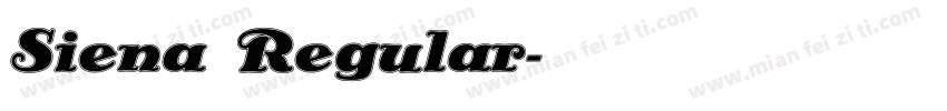 Siena Regular字体转换